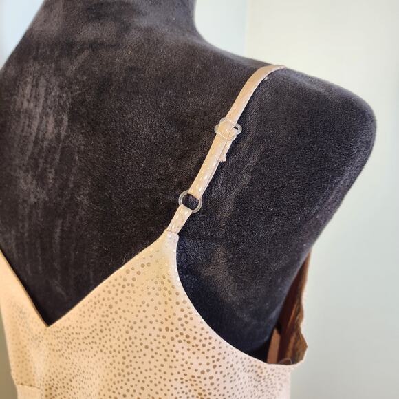 EMMA & MICHELE Satin Leopard Print Slip Midi Dress, Size Medium - Picture 7 of 11